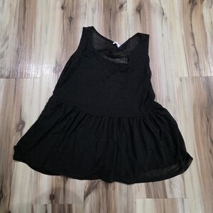 Sheer Black Women's Tank Top